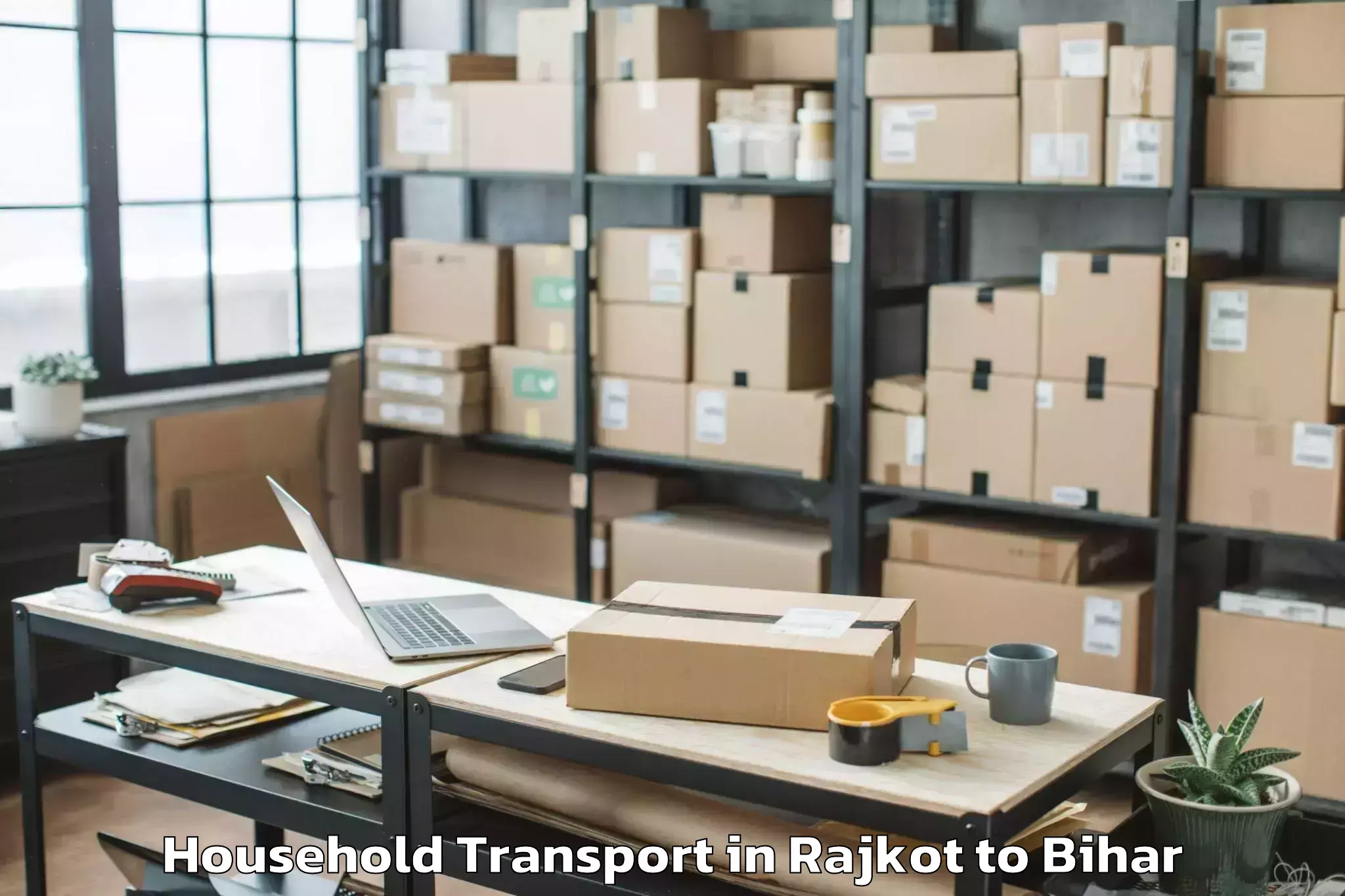 Book Rajkot to Katoria Household Transport